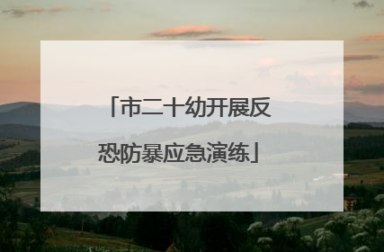市二十幼开展反恐防暴应急演练